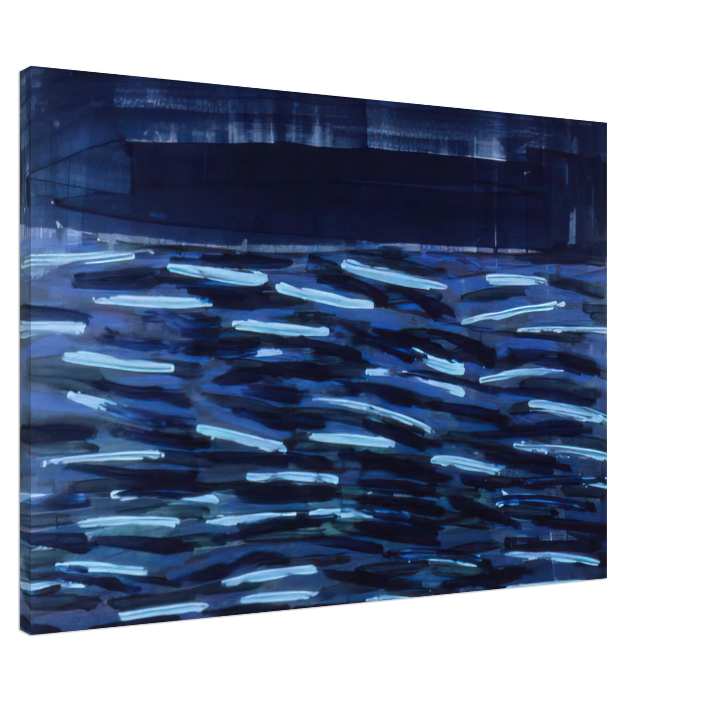 Ronnie Landfield - Flowers Of The Deep - 1984 Canvas - 20x30 cm / 8x12 inches-canvas