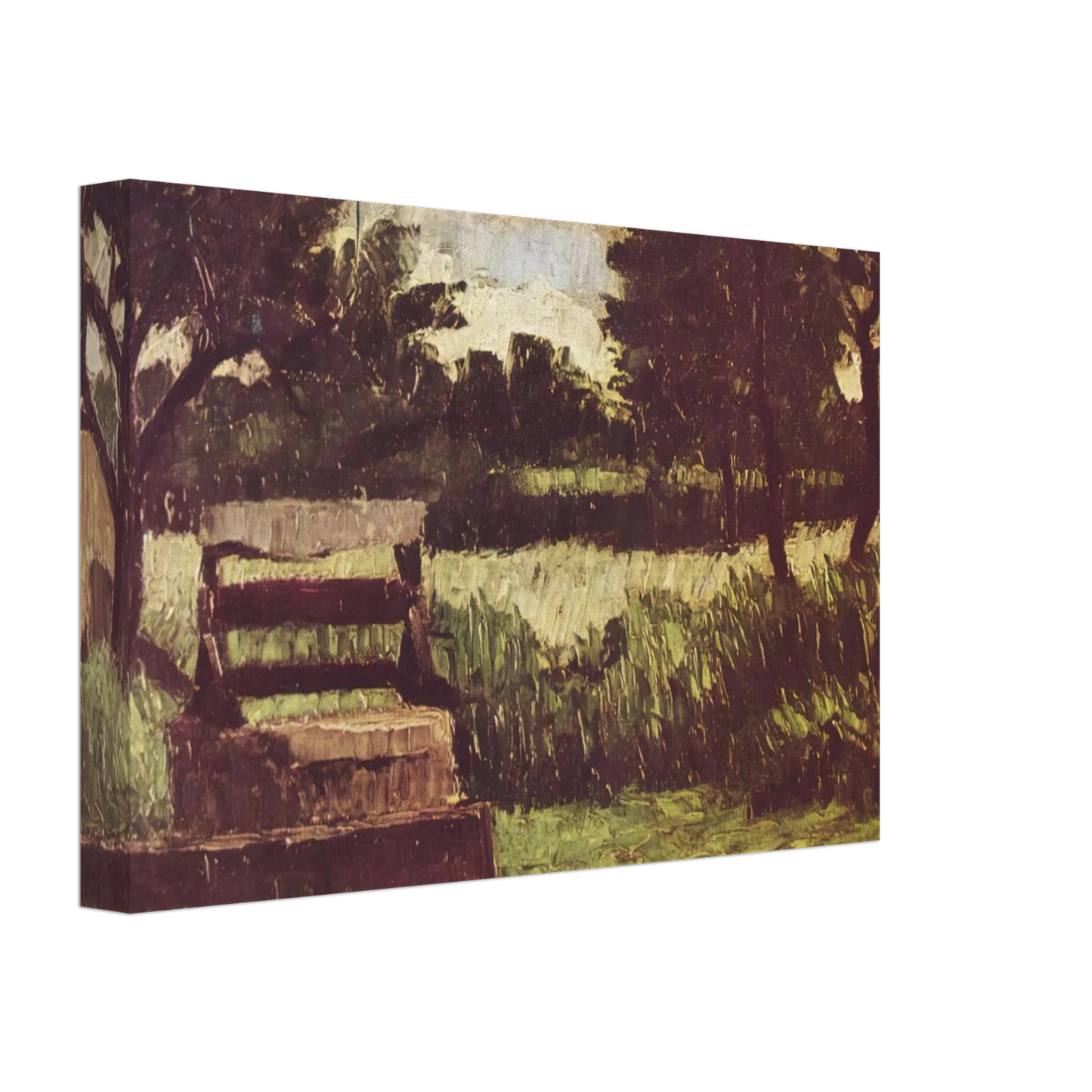 Paul Cezanne - Landscape with fountain Canvas - 40x60 cm / 16x24 inches-canvas