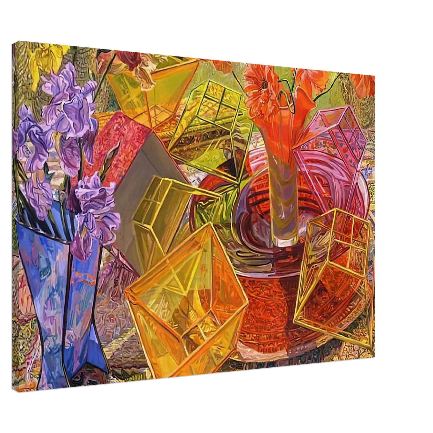 Janet Fish - PLASTIC BOXES 2007 Canvas - 20x30 cm / 8x12 inches-canvas