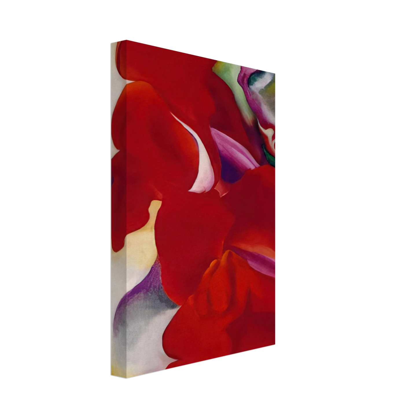 Georgia O'Keeffe - Red Snapdragons Canvas - 40x60 cm / 16x24 inches-canvas