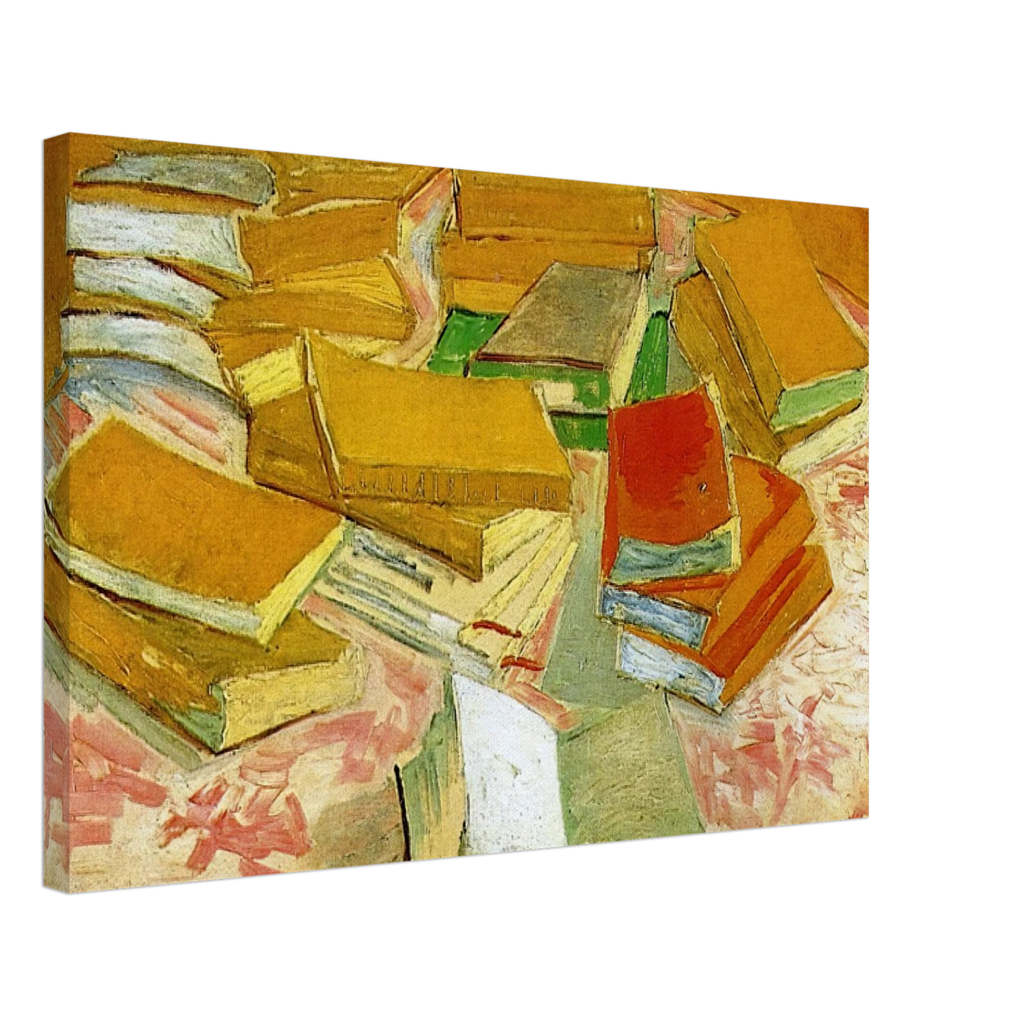 Vincent van Gogh - Still Life - French Novels Canvas - 70x100 cm / 28x40 inches-canvas