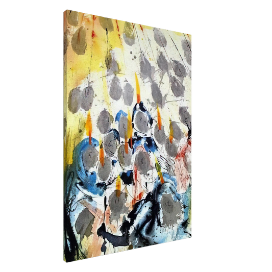 Salvador Dali - APPARUERUNT ILLIS DISPERTITAE LINGUAE ACTS 1 14 1967 Canvas - 20x30 cm / 8x12 inches-canvas