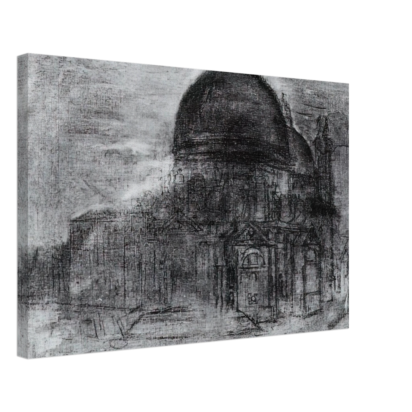 Salvador Dali - CATHEDRAL UNFINISHED Canvas - 70x100 cm / 28x40 inches-canvas