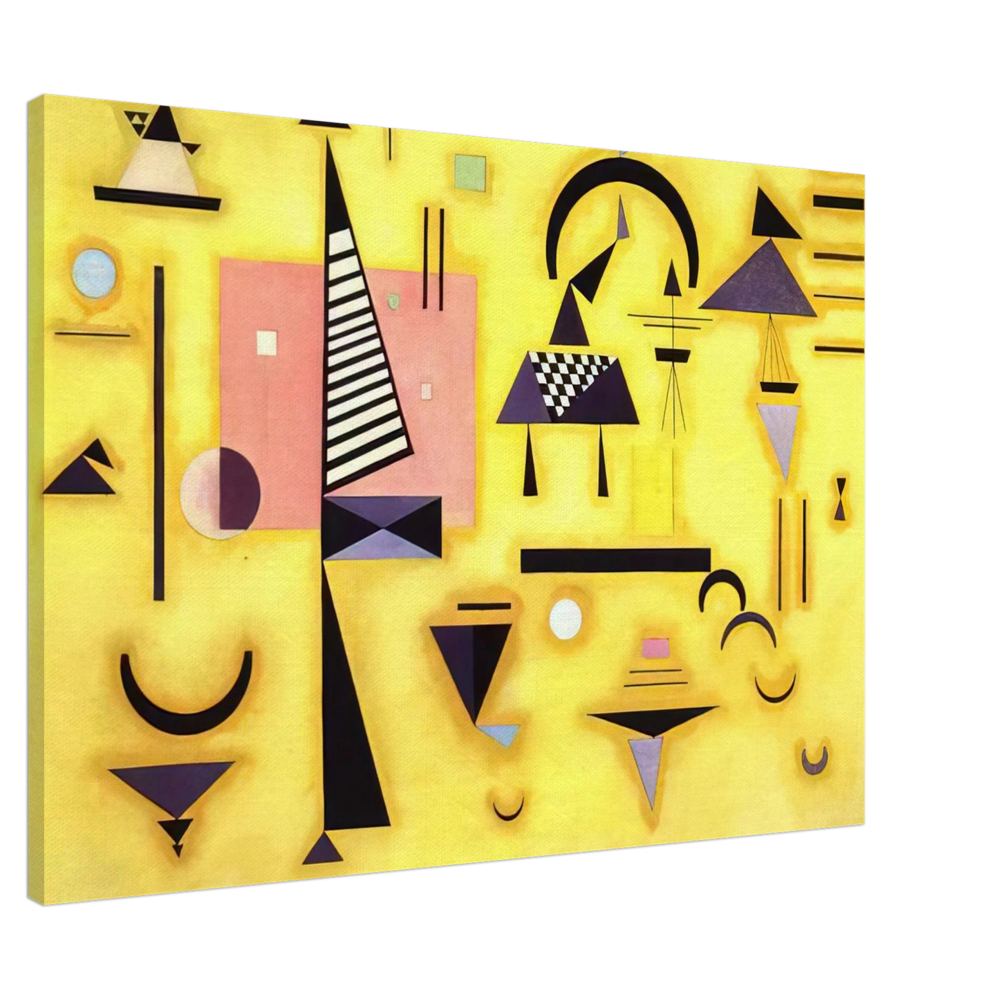 Wassily Kandinsky - DECISIVE PINK 1932 Canvas - 20x30 cm / 8x12 inches-canvas