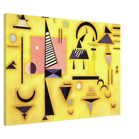 Wassily Kandinsky - DECISIVE PINK 1932 Canvas - 20x30 cm / 8x12 inches-canvas