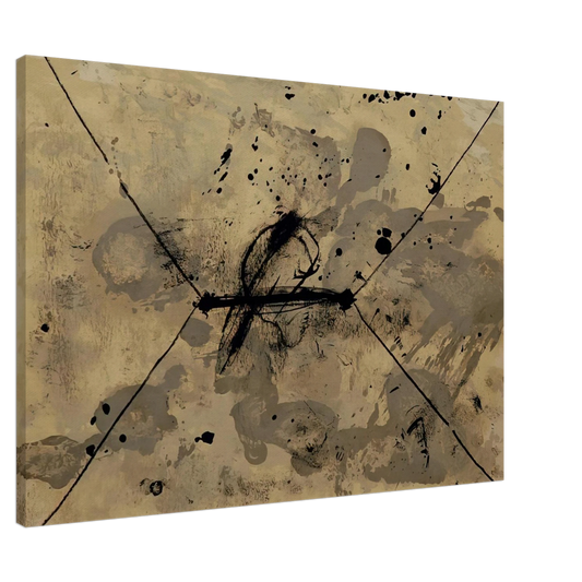 Antoni Tapies - L ENVELOPPE 1968 Canvas - 20x30 cm / 8x12 inches-canvas