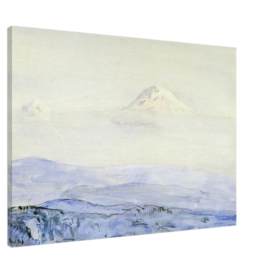 Childe Hassam - Adams and St. Helen's, Early Morning Canvas - 20x30 cm / 8x12 inches-canvas