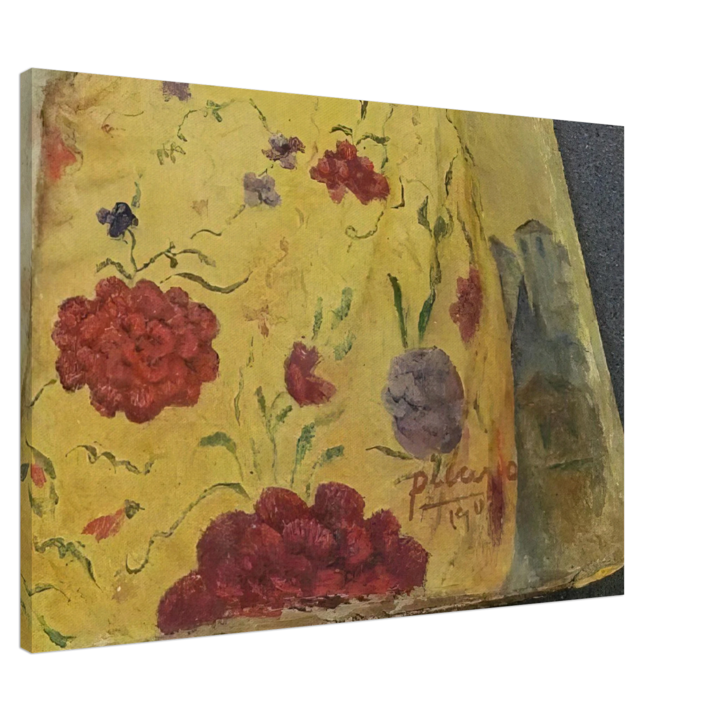 Pablo Picasso - La Maja con Bandolina - 1907  Rome, Italy Canvas - 20x30 cm / 8x12 inches-canvas