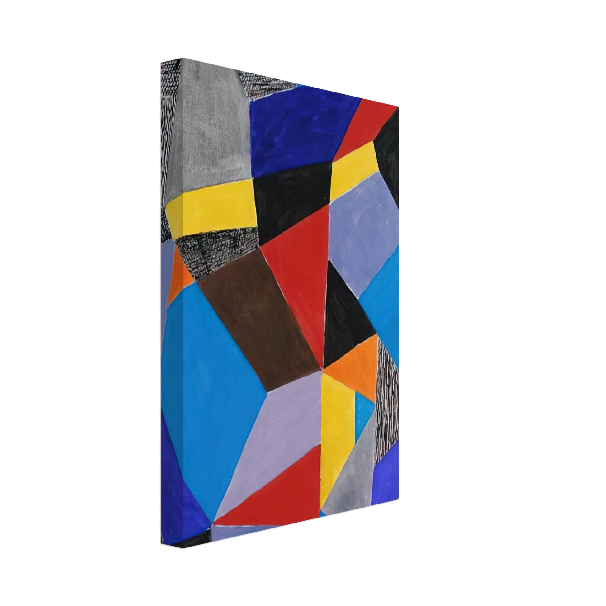 Johannes Itten - Farbformen und Struktuten - 1953 Canvas - 40x60 cm / 16x24 inches-canvas
