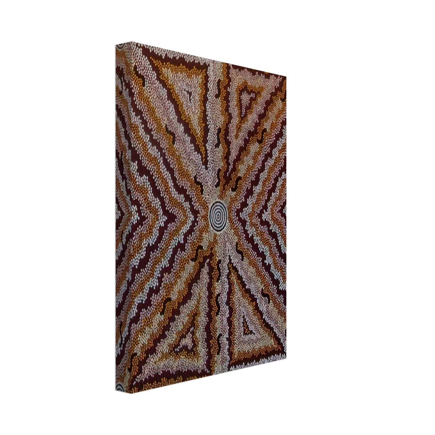 Clifford Possum Tjapaltjarri - Witchetty Grub Dreaming - 1983 Canvas - 40x60 cm / 16x24 inches-canvas