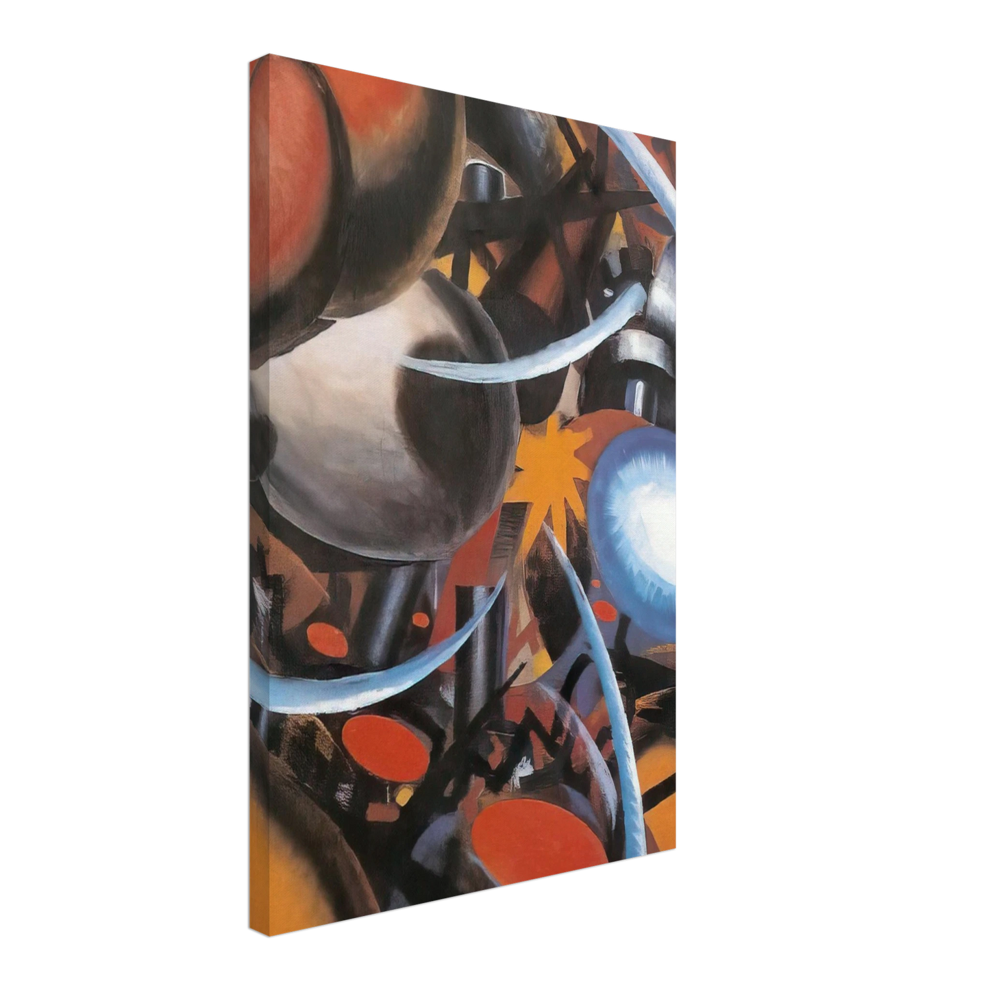 Julius Evola - Fucina, studio di rumori - 1918 Canvas - 70x100 cm / 28x40 inches-canvas