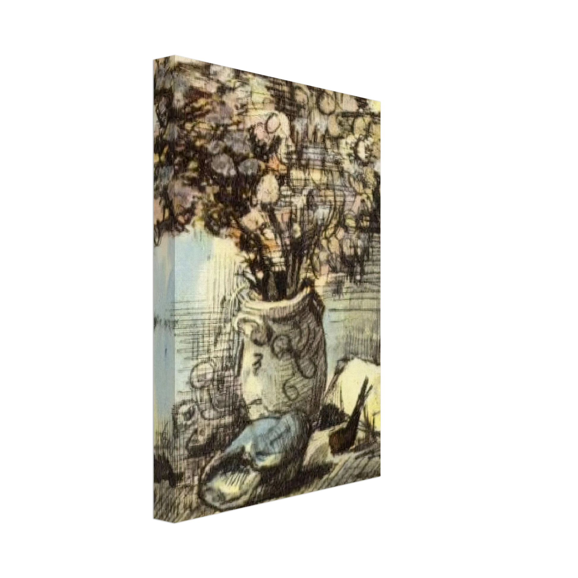 Vincent van Gogh - Honesty in a Vase Canvas - 40x60 cm / 16x24 inches-canvas