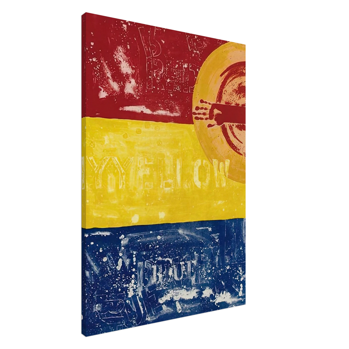 Jasper Johns - PERISCOPE I ULAE 200 Canvas - 20x30 cm / 8x12 inches-canvas