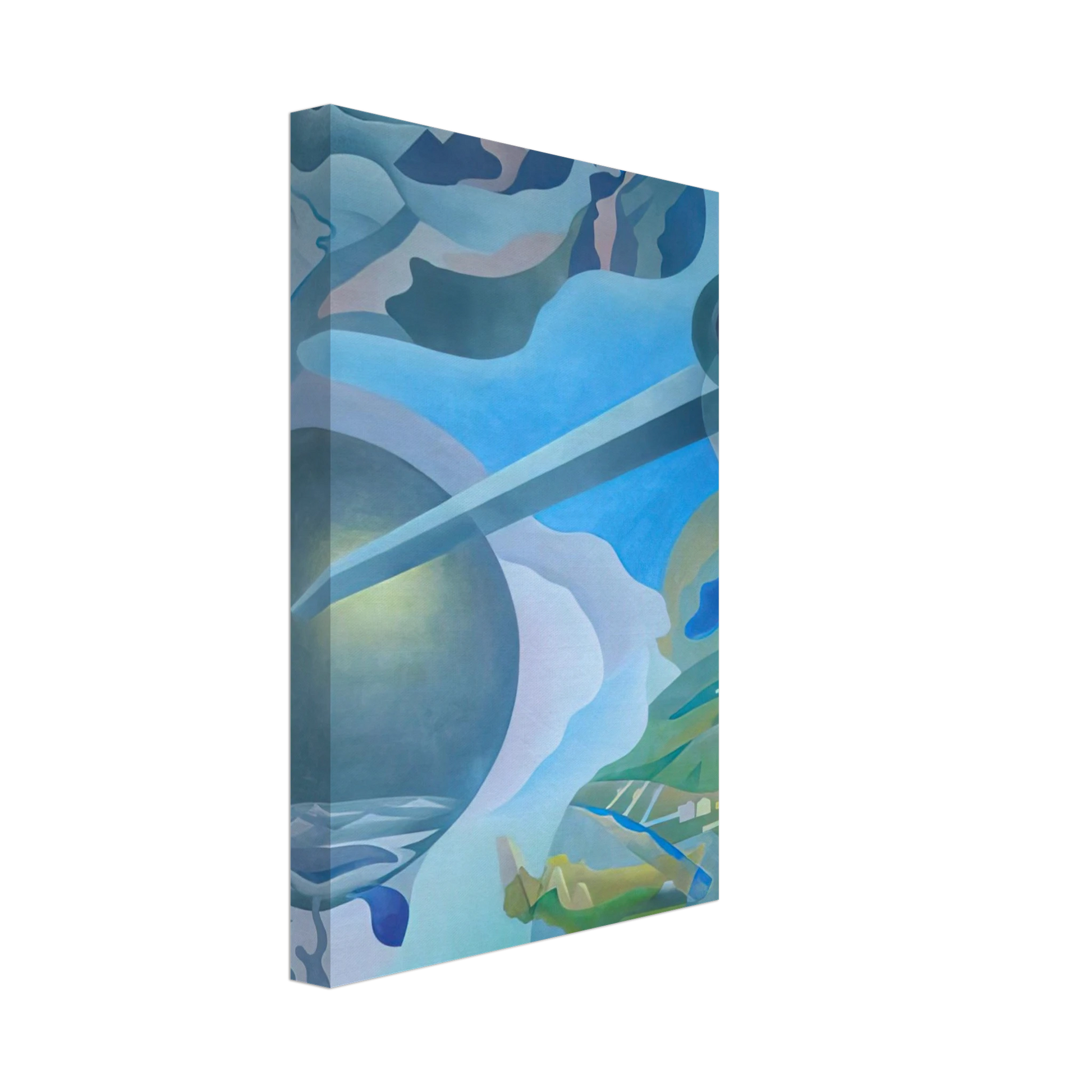 Benedetta Cappa - Synthesis of Aerial Communications - 1934 Canvas - 40x60 cm / 16x24 inches-canvas