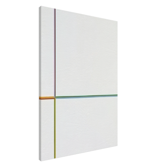 Max Bill - Doppelfarben in the cross 1-2-3-4 - 1968 Canvas - 20x30 cm / 8x12 inches-canvas