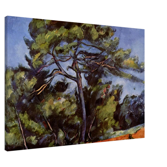 Paul Cezanne - The Great Pine Canvas - 20x30 cm / 8x12 inches-canvas