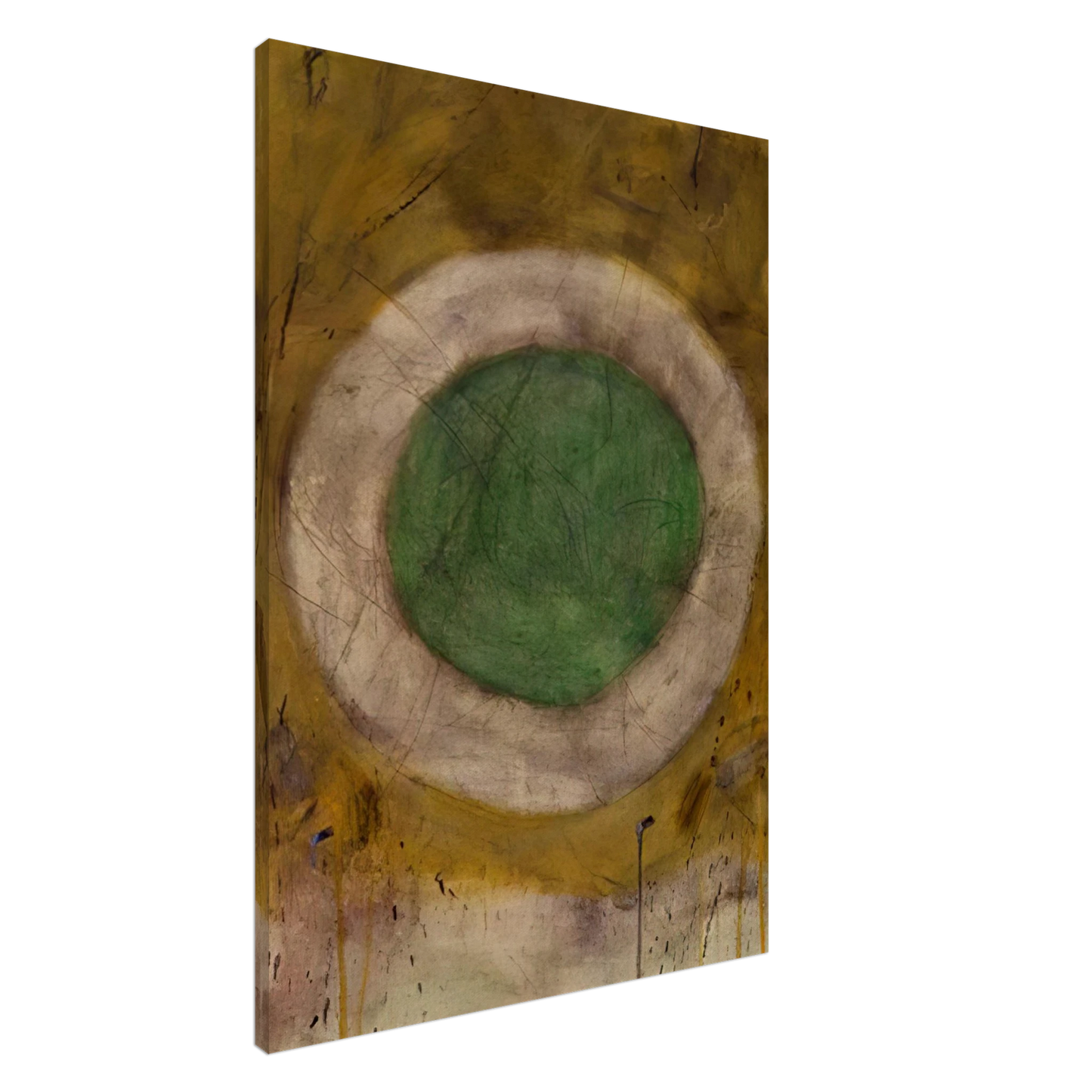 Gene Davis - Green Glow - 1958 Canvas - 20x30 cm / 8x12 inches-canvas