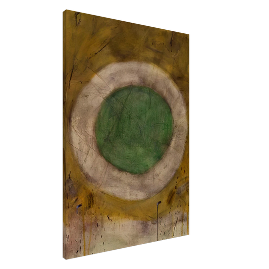 Gene Davis - Green Glow - 1958 Canvas - 20x30 cm / 8x12 inches-canvas