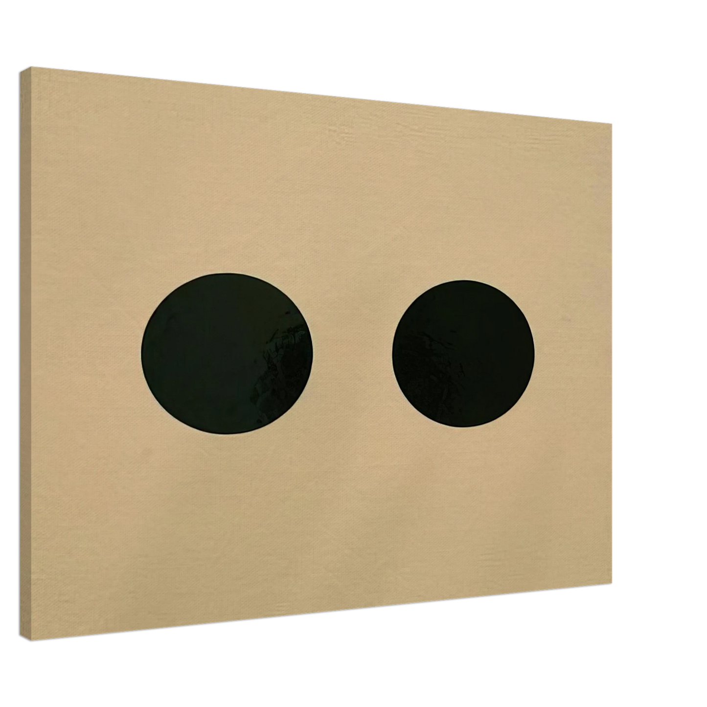 Alexander Liberman - Two Circles - 1950 Canvas - 20x30 cm / 8x12 inches-canvas