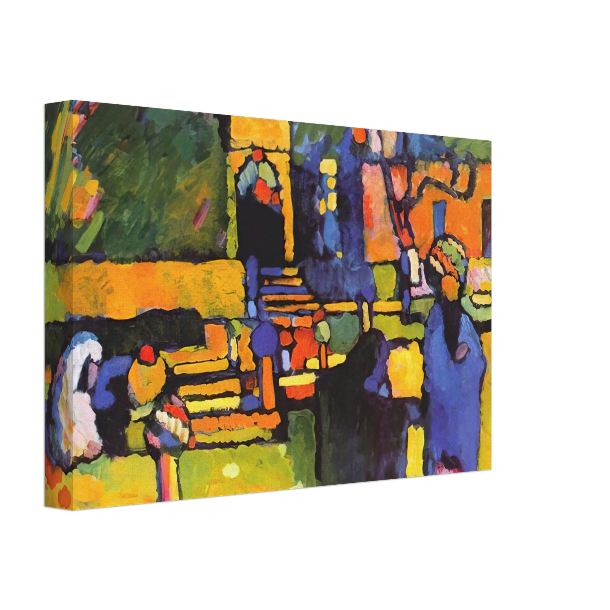 Wassily Kandinsky - ARABS I CEMETERY 1909 Canvas - 70x100 cm / 28x40 inches-canvas