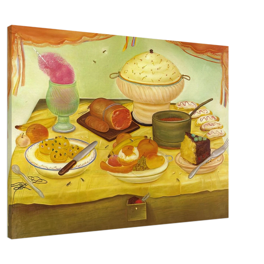 Fernando Botero - STILL LIFE Canvas - 20x30 cm / 8x12 inches-canvas