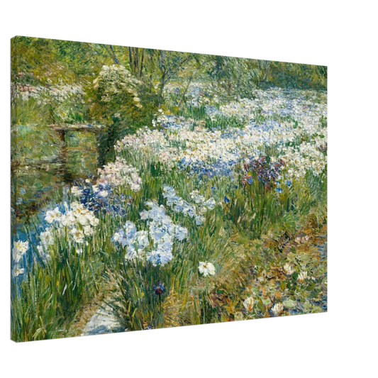Childe Hassam - The Water Garden Canvas - 20x30 cm / 8x12 inches-canvas