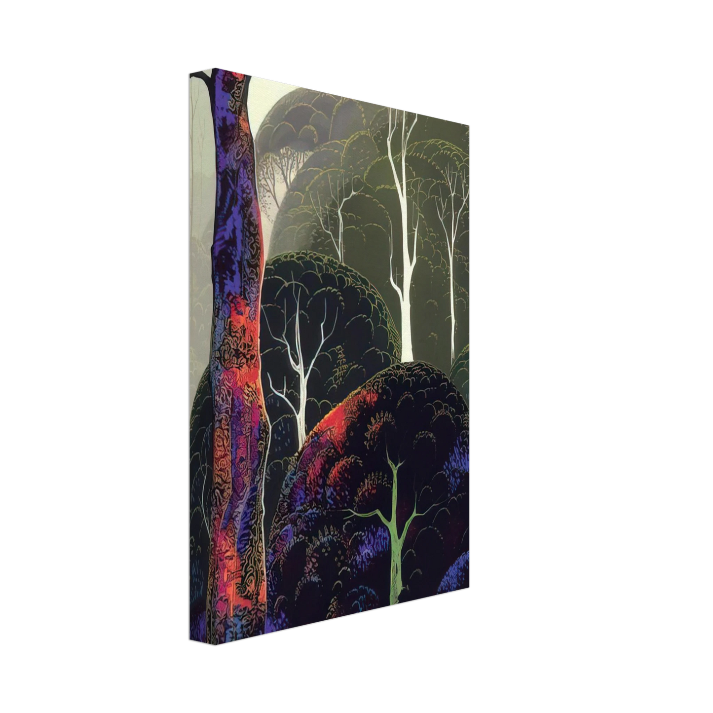 Eyvind Earle - Early Autumn Canvas - 70x100 cm / 28x40 inches-canvas