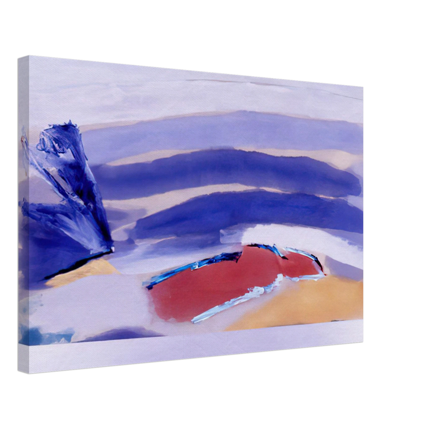 Ronnie Landfield - The Spaniard For Picasso - 1980 Canvas - 40x60 cm / 16x24 inches-canvas