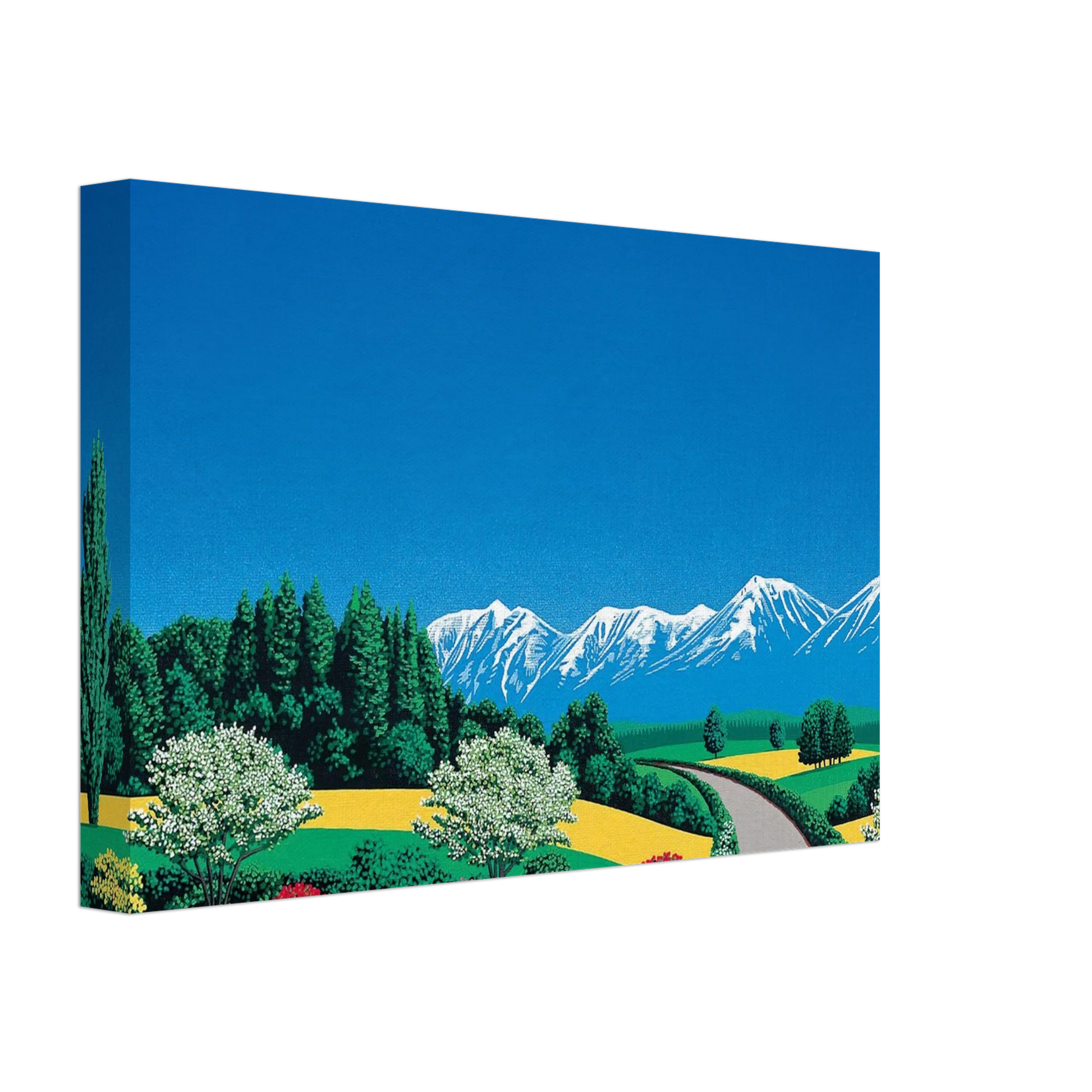 Hiroshi Nagai - Elv Alps Canvas - 40x60 cm / 16x24 inches-canvas