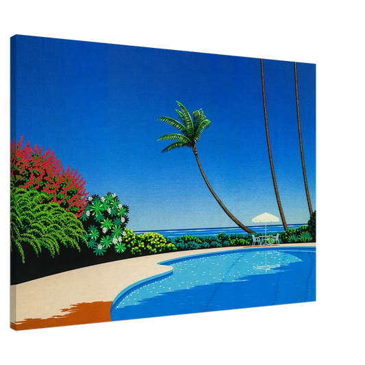 Hiroshi Nagai - Shade of Palm Grove II Canvas - 20x30 cm / 8x12 inches-canvas