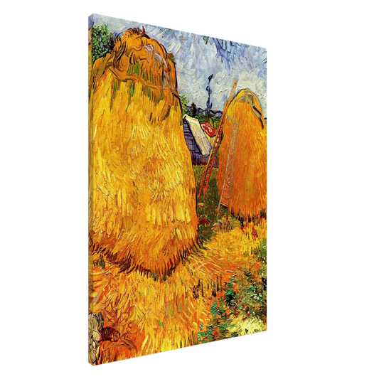 Vincent van Gogh - Haystacks in Provence Canvas - 20x30 cm / 8x12 inches-canvas