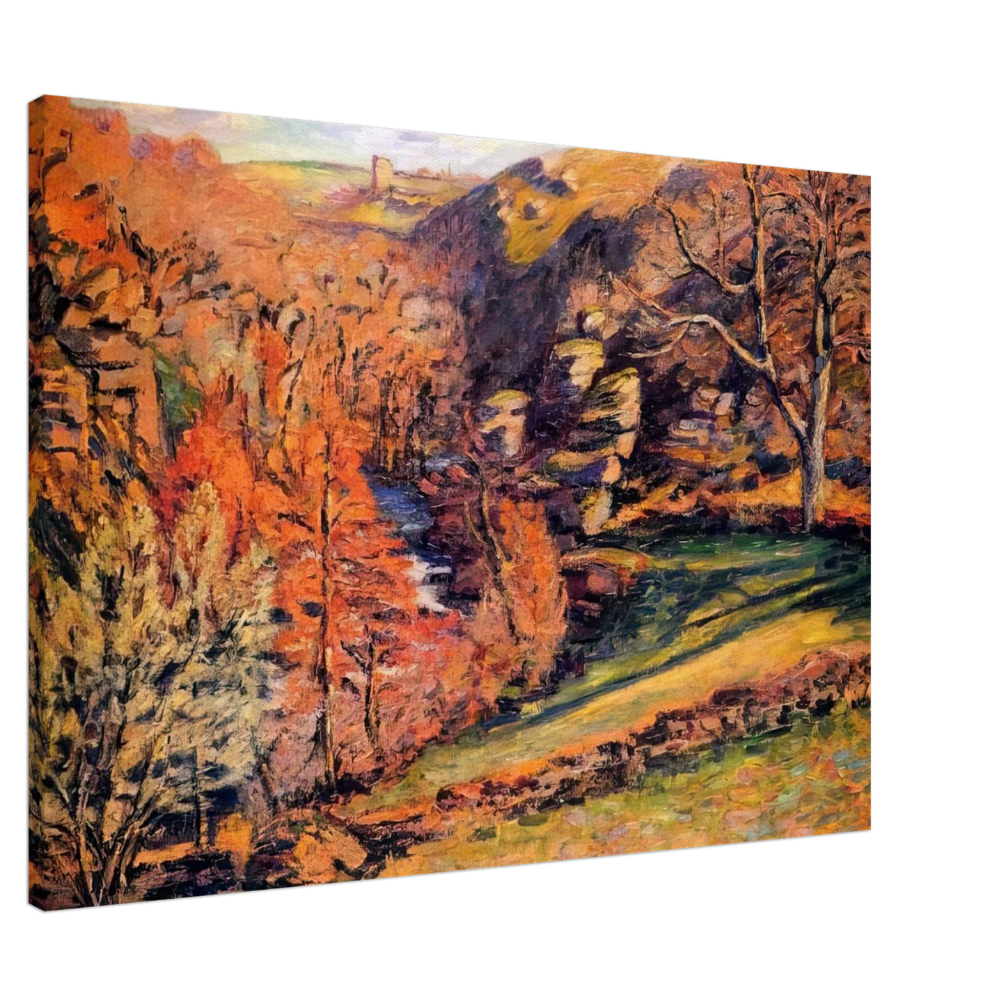 Armand Guillaumin - Madness Ravine, Crozant Canvas - 20x30 cm / 8x12 inches-canvas