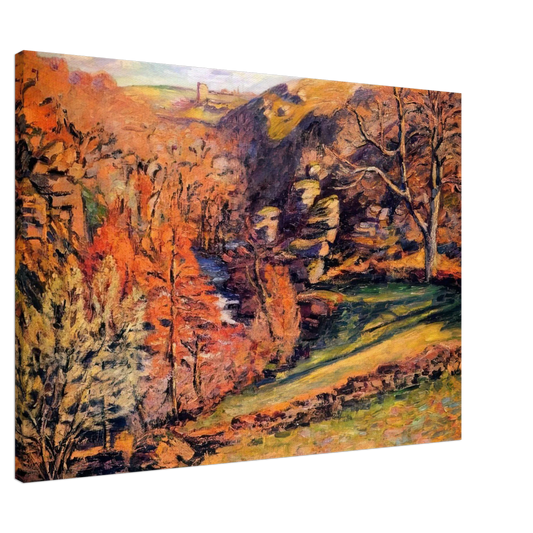 Armand Guillaumin - Madness Ravine, Crozant Canvas - 20x30 cm / 8x12 inches-canvas