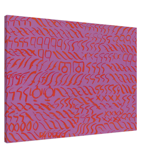 Carla Accardi - Viola Rosso - 1969 Canvas - 20x30 cm / 8x12 inches-canvas