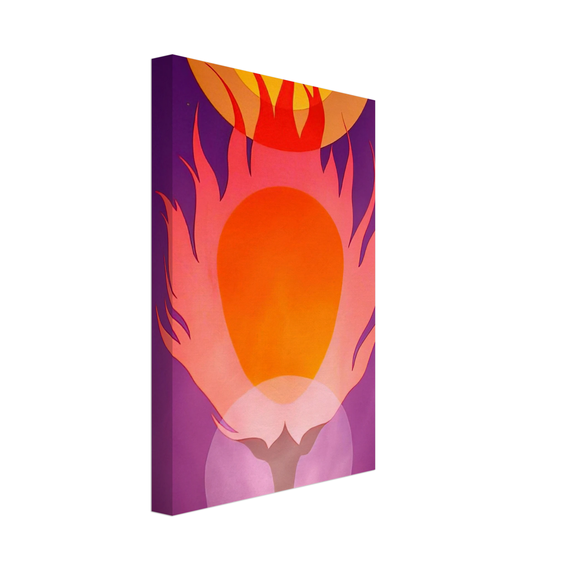 Clarence Holbrook Carter - Burning Bush - 1978 Canvas - 70x100 cm / 28x40 inches-canvas