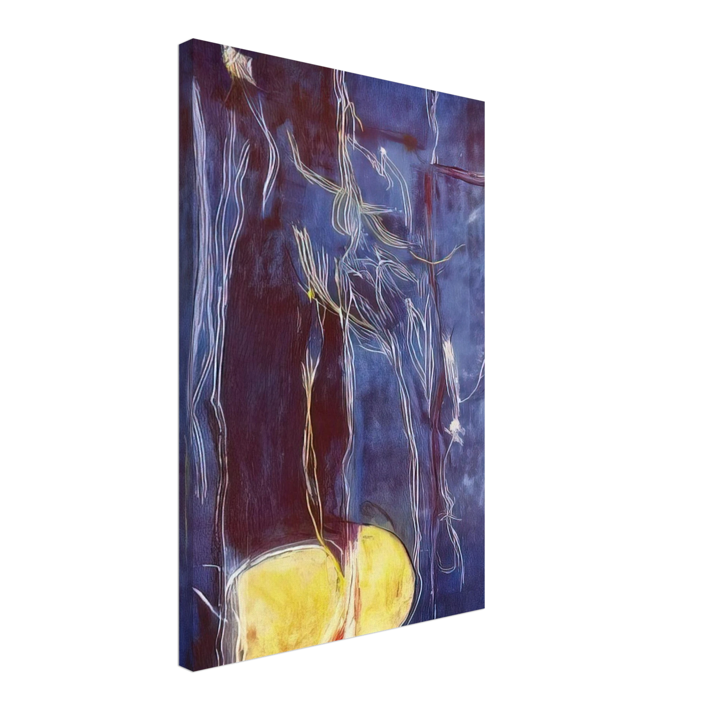 Helen Frankenthaler - All About Blue - 1994 Canvas - 70x100 cm / 28x40 inches-canvas