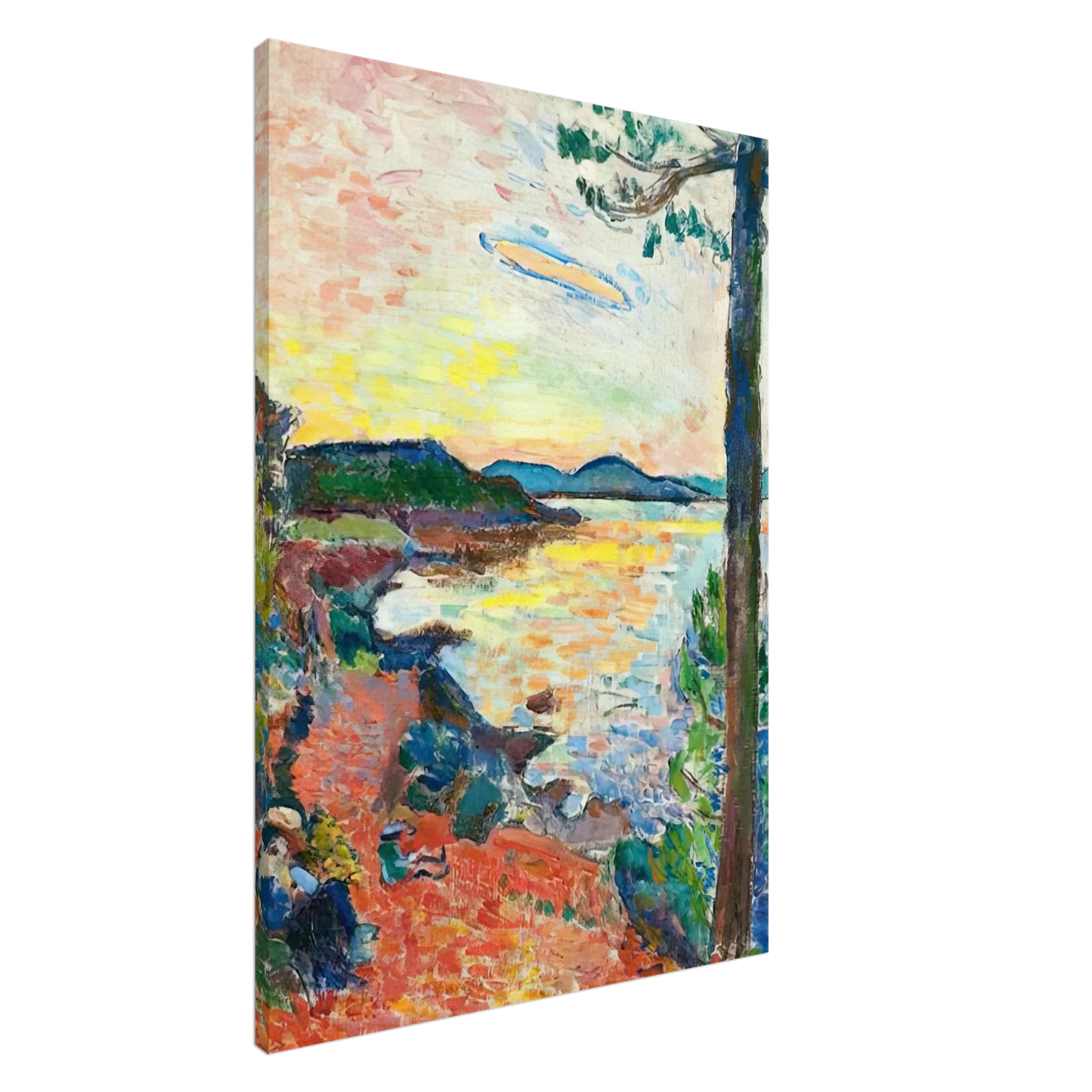 Henri Matisse - THE GULF OF SAINT TROPEZ 1904 Canvas - 20x30 cm / 8x12 inches-canvas