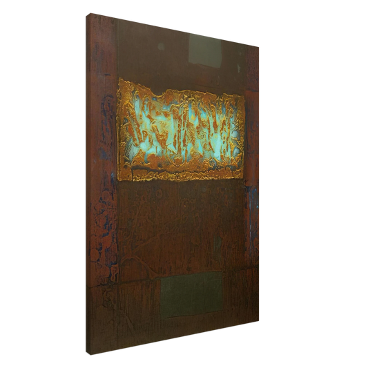 Hiroyuki Tajima - Square - 1969 Canvas - 20x30 cm / 8x12 inches-canvas