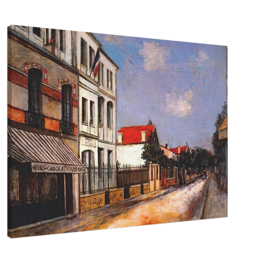 Maurice Utrillo - ASNIERES STREET Canvas - 20x30 cm / 8x12 inches-canvas