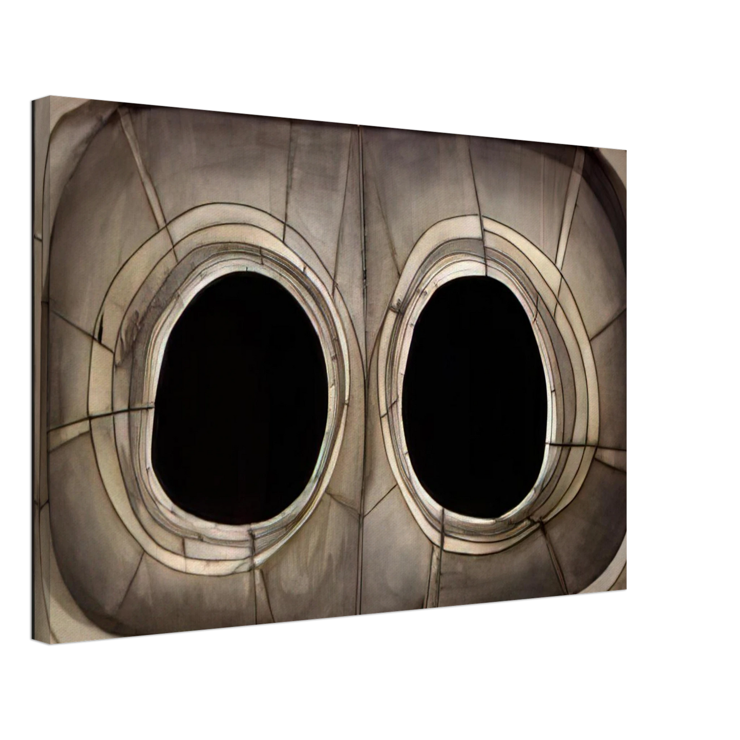 Lee Bontecou - UNTITLED 1960 Canvas - 40x60 cm / 16x24 inches-canvas