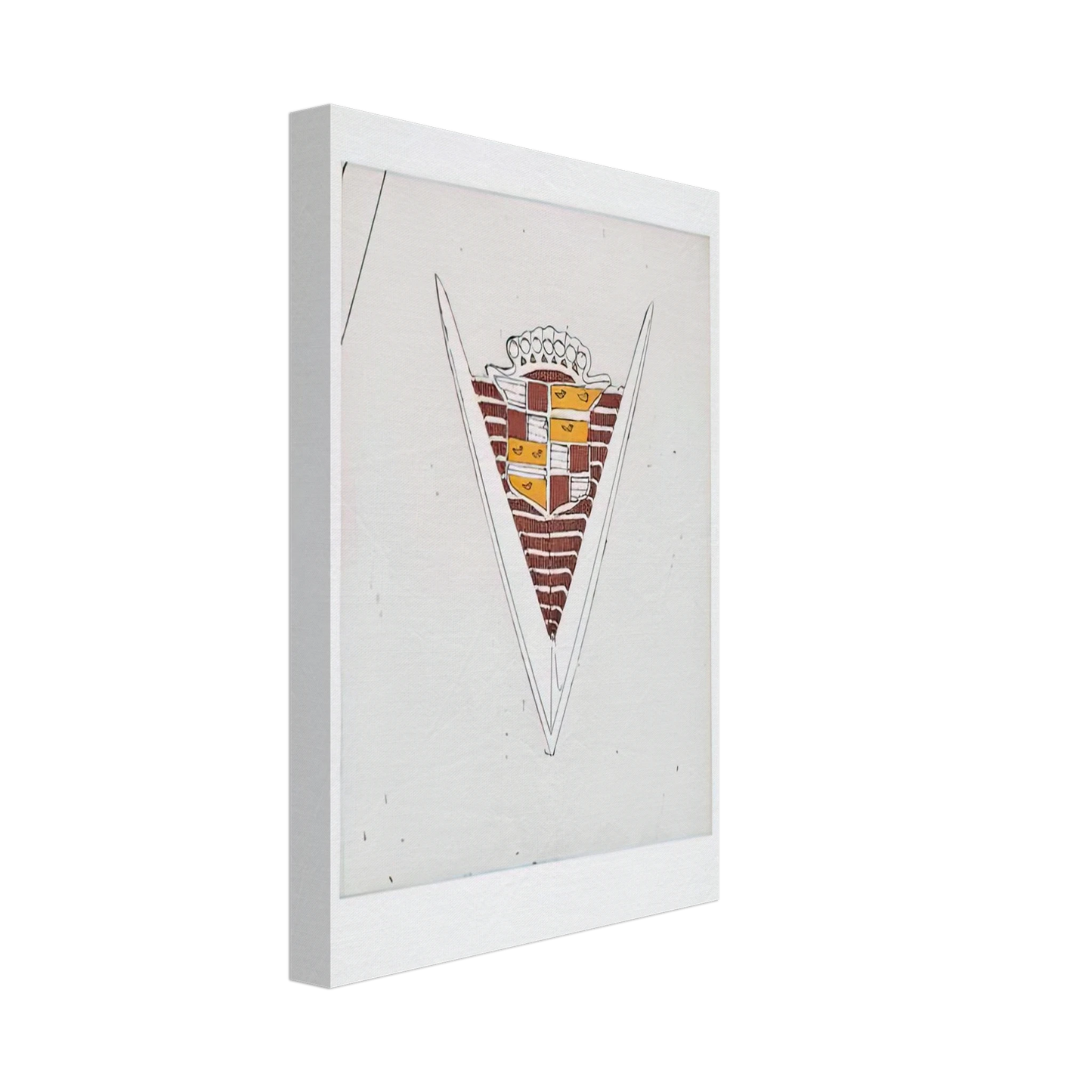 Edward Ruscha - CADILLAC MOTOR CITY SERIES 2009 Canvas - 40x60 cm / 16x24 inches-canvas