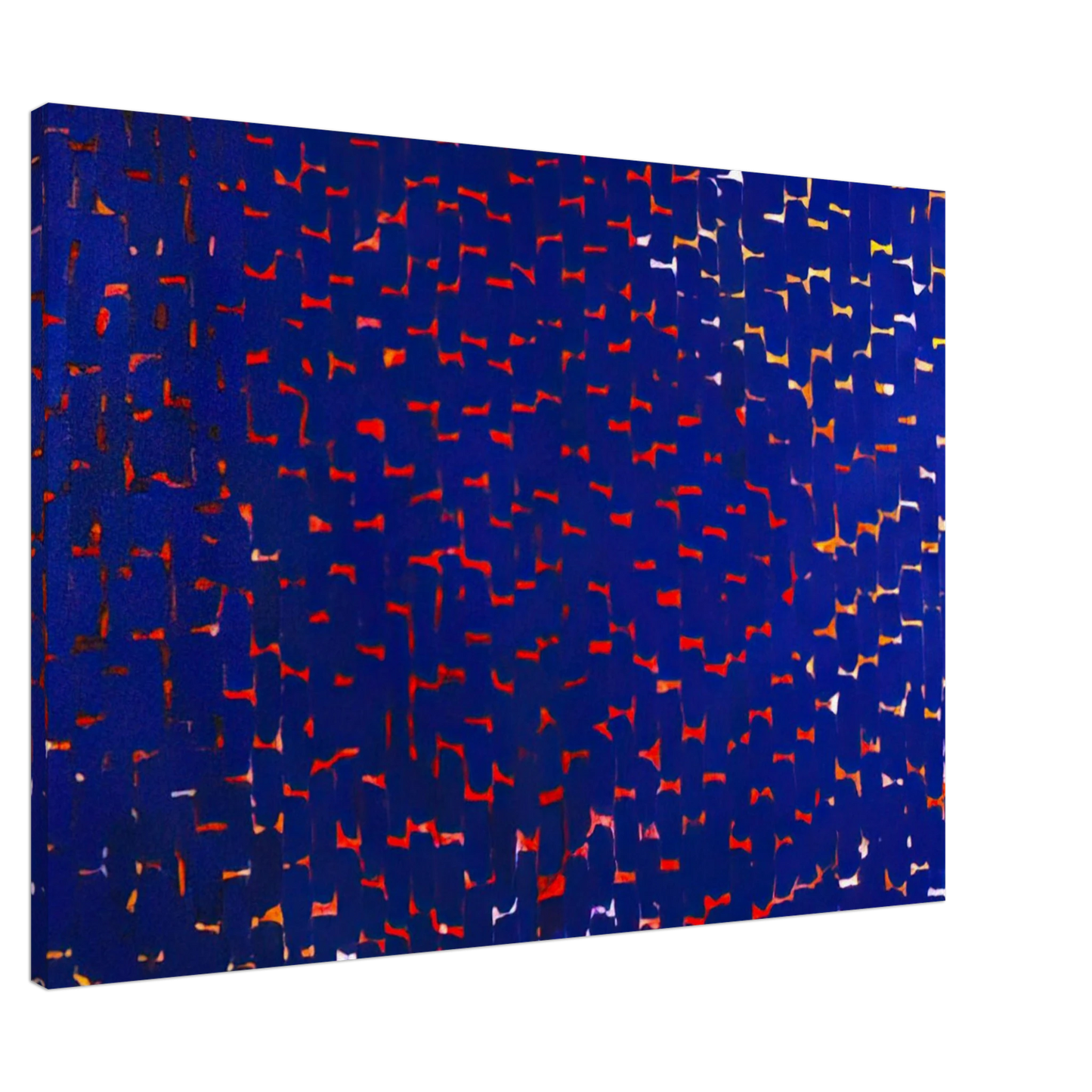 Alma Woodsey Thomas - EVENING GLOW 1972 Canvas - 20x30 cm / 8x12 inches-canvas