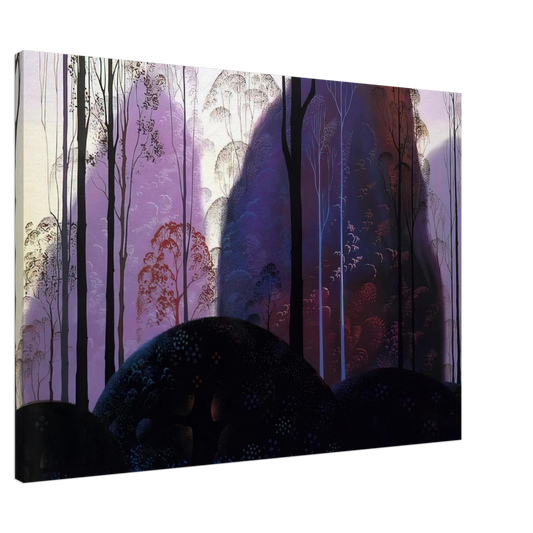 Eyvind Earle - Mauve Redand Purple Canvas - 20x30 cm / 8x12 inches-canvas