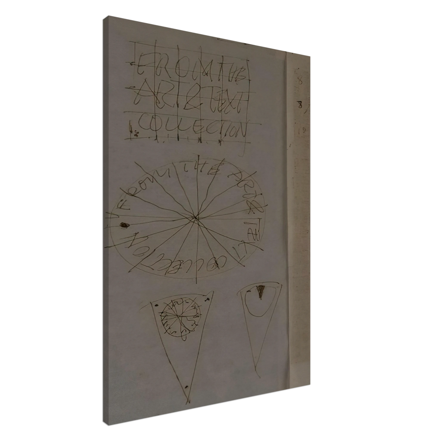 Billy Apple - A Piece of the Pie - Conceptual Art Canvas - 20x30 cm / 8x12 inches-canvas