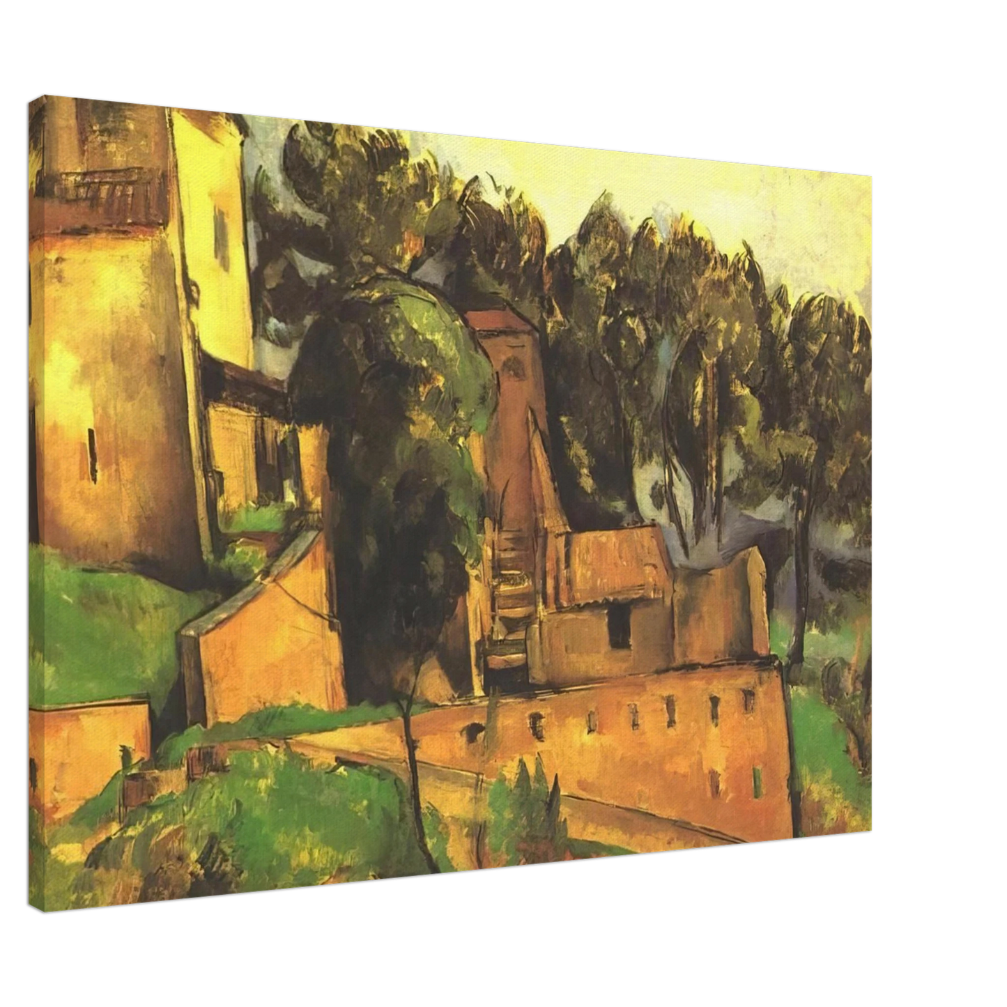 Paul Cezanne - The farm of Bellevue Canvas - 20x30 cm / 8x12 inches-canvas
