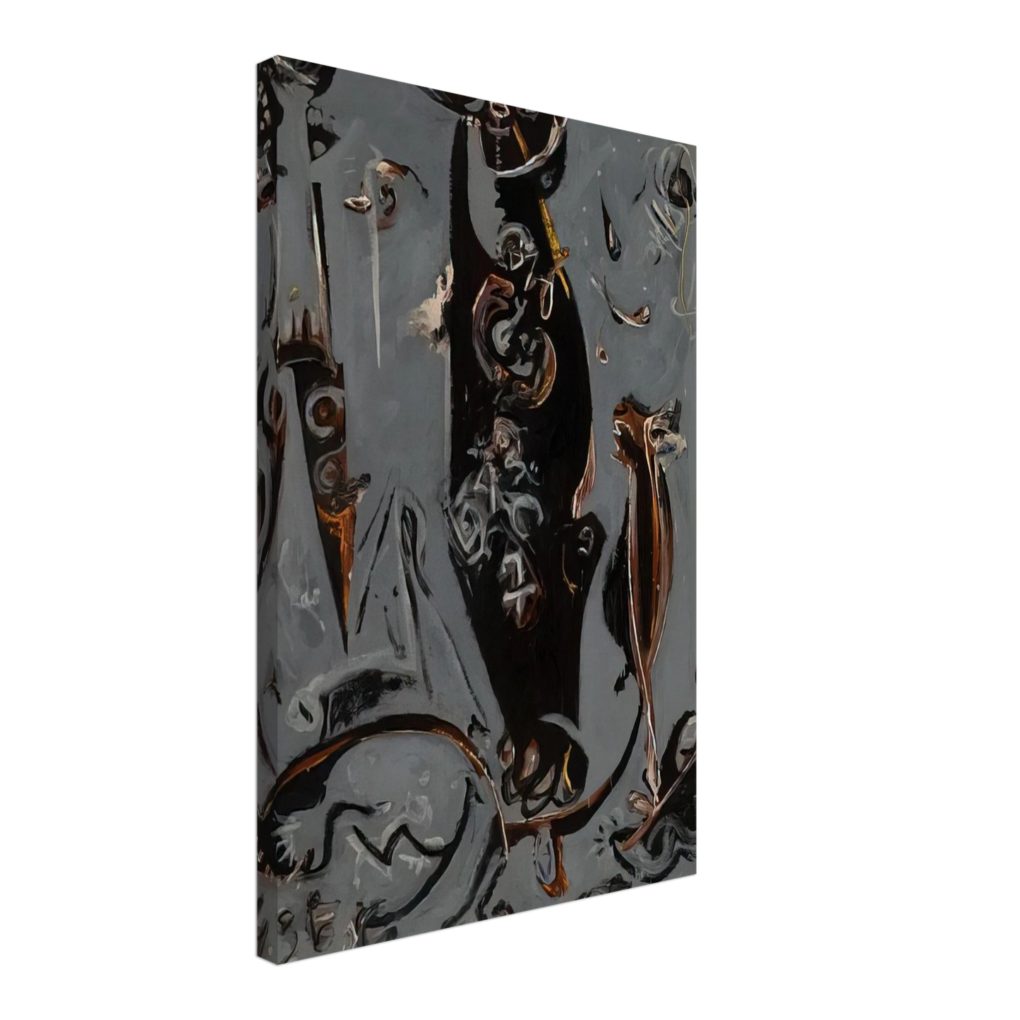 Jackson Pollock - TOTEM LESSON 2 1945 Canvas - 40x60 cm / 16x24 inches-canvas