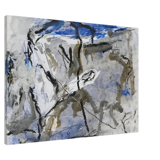 Emil Schumacher - GE-11 - 1997 Canvas - 20x30 cm / 8x12 inches-canvas