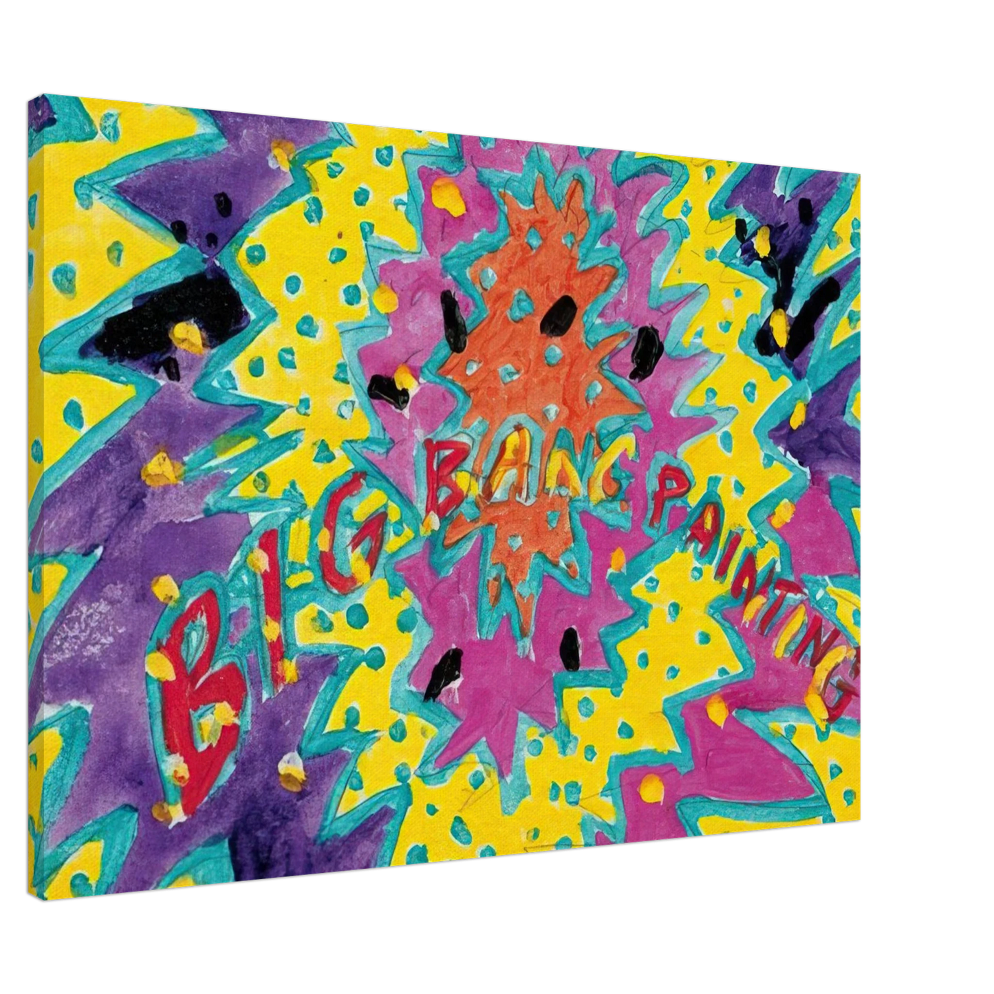 Paul Thek - Big Bang Painting - 1988 Canvas - 20x30 cm / 8x12 inches-canvas