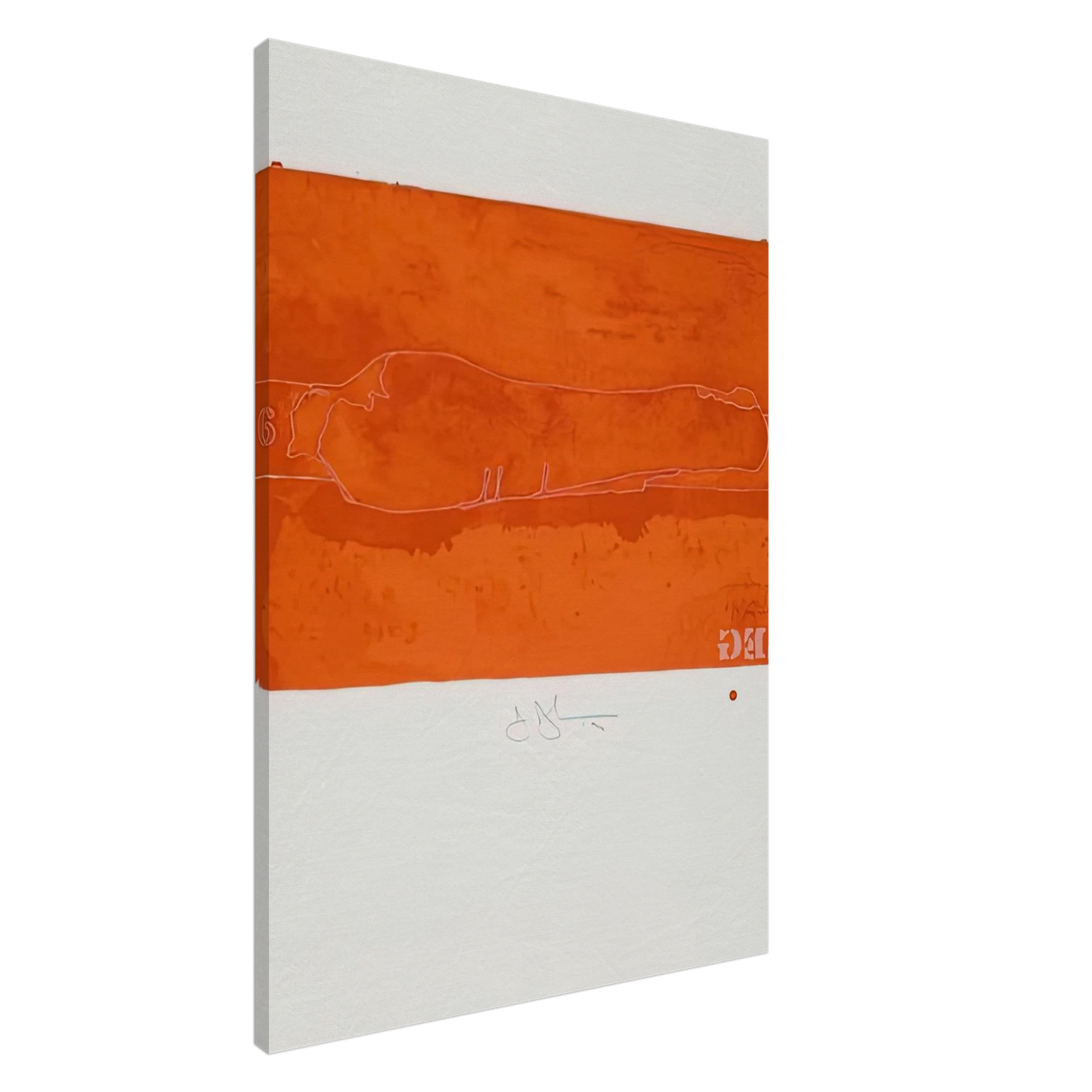 Jasper Johns - CASTS FROM UNTITLED LEG 1974 Canvas - 20x30 cm / 8x12 inches-canvas