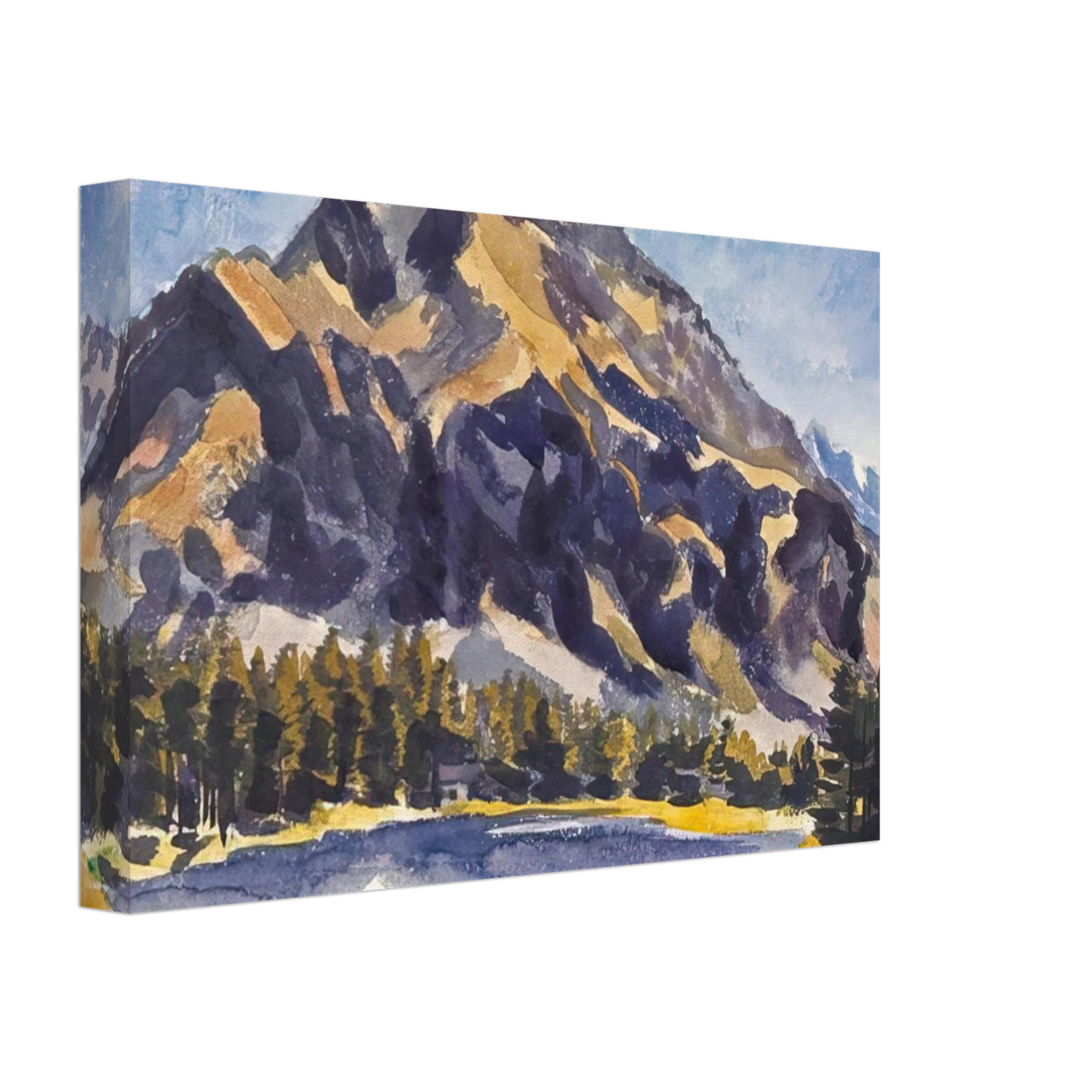 Johannes Itten - Bergsee A Mountain Lake - 1936 Canvas - 70x100 cm / 28x40 inches-canvas